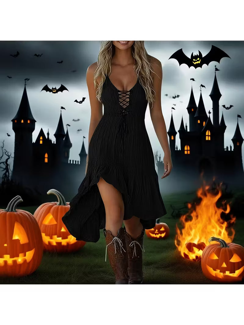 Women'S Fashion Casual Halloween Gothic Lace Elegant Party